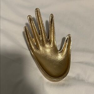 Gold Hand-Shaped Jewelry Holder